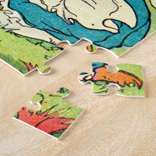 1905年の小さな女の子は黒猫を馬鹿にする ジグソーパズル (側面)