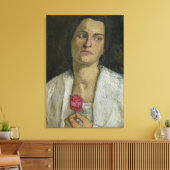 1905年の彫刻家クララ・リケ・ウェストフ キャンバスプリント (インサイチュ (リビング))