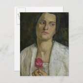 1905年の彫刻家クララ・リケ・ウェストフ ポストカード (正面/裏面)