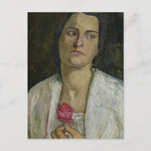 1905年の彫刻家クララ・リケ・ウェストフ ポストカード (正面)