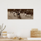 1905年の自転車レースが一掃 ポスター (キッチン)