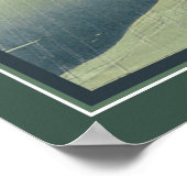 1905年のBertha Lumの日本のプリント「雨」 ポスター (角)