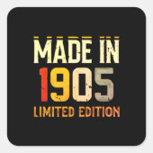 「1905年限定版ヴィンテージ- スクエアシール (正面)