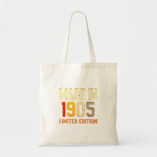 「1905年限定版ヴィンテージ- トートバッグ (正面)