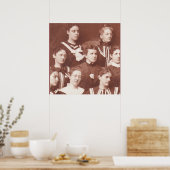 1905年頃の女性合唱団 ポスター (キッチン)