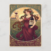 1905年 ビンテージ 赤ワイン インペリアル ワイン広告 ポストカード (正面)