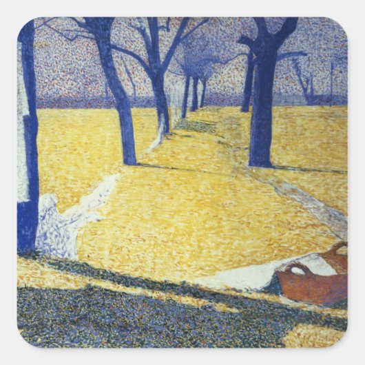 1905年、太陽の下で洗濯 スクエアシール (正面)