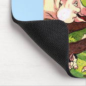 1905豚と鶏のイラストレーション マウスパッド (コーナー)