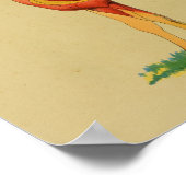 1905馬解剖学ヴィンテージプリント ポスター (角)