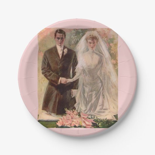 1906エドワ結婚ーディアン ペーパープレート (正面)
