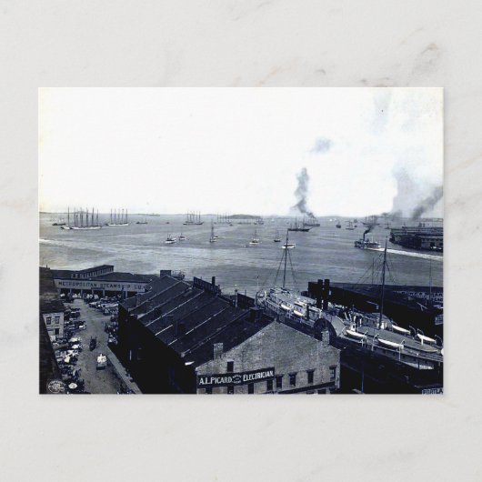1906ボストンハーバーポストカード ポストカード (正面)