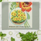 1906年のキンレンカ キッチンタオル (折り畳み)