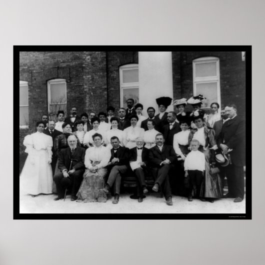 1906年のトスカーギー研究所のアンドリュー・カーネギー ポスター (正面)