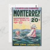 1906年のヴィンテージのMonetrreyのシガー広告 ポストカード (正面/裏面)