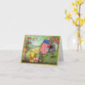 1906年の感謝祭の挨拶 カード (黄色い花)