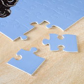 1906年の母、息子、娘のシルエット ジグソーパズル (側面)