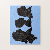 1906年の母、息子、娘のシルエット ジグソーパズル (縦)