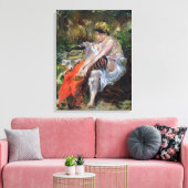 1906年の泳ぎ後 キャンバスプリント (インサイチュ (リビング))