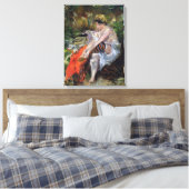 1906年の泳ぎ後 キャンバスプリント (インサイチュ (寝室))