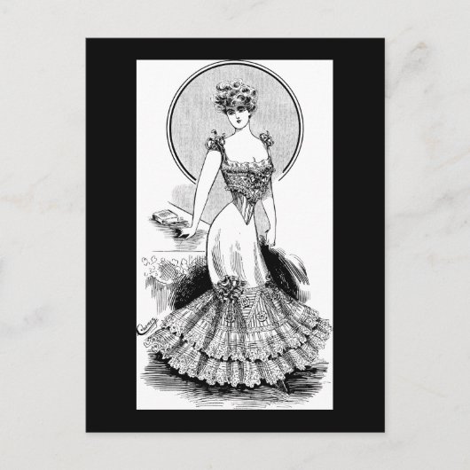 1906年の流行のウエストライン ポストカード (正面)