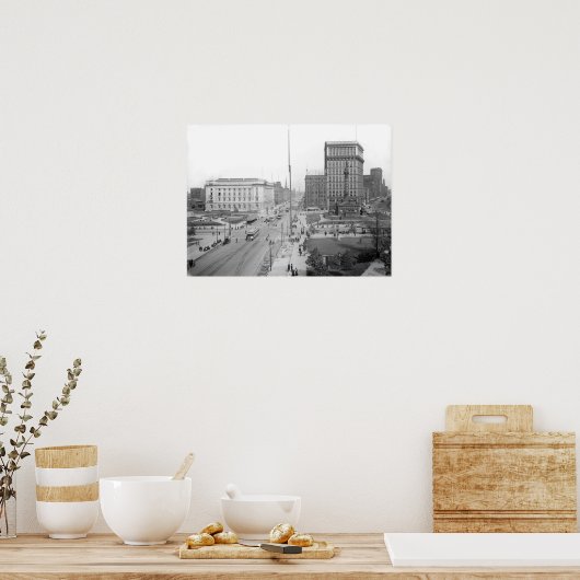 1906年オハイオ州パブリックスクエアクリーブランドのポスター ポスター (キッチン)