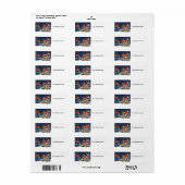 1906年メリークリスマス ラベル (フルシート)