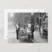 1906年リトルイタリアのクラム販売者 ポストカード (正面/裏面)