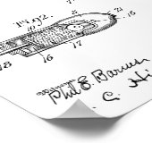 1906年水鉄砲パテントアートスケッチプリント ポスター (角)