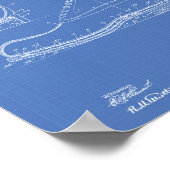 1906年特許技術青写真 ポスター (角)