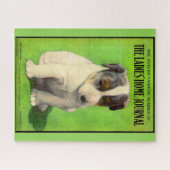 1906年9月レディースホームジャーナルカバー子犬 ジグソーパズル (横)