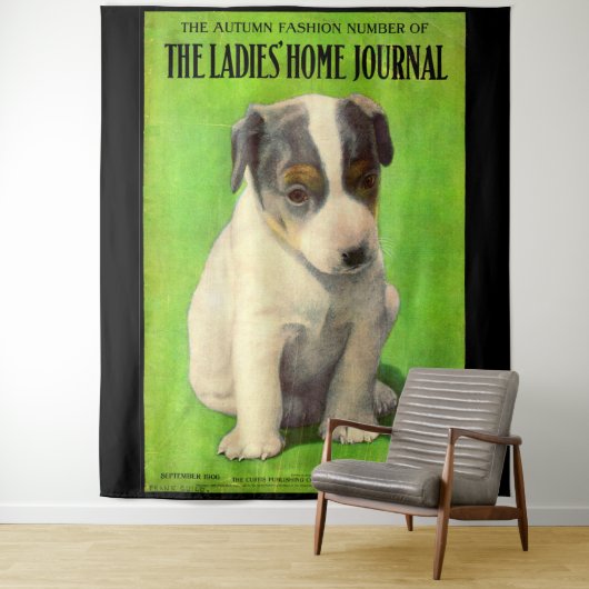 1906年9月レディースホームジャーナルカバー子犬 タペストリー (インサイチュ)