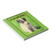 1906年9月『レディース・ホーム・ジャーナル』表紙の子犬 ノートパッド (アングル)