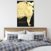 1906!!!アールヌーボーピーコックダンサーキャンバス キャンバスプリント (インサイチュ (寝室))