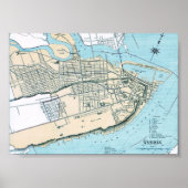 1906 ケベック市地図ポスター ポスター (正面)