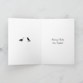 1906!!!「羽の鳥」アールヌーボー挨拶 カード (内部)