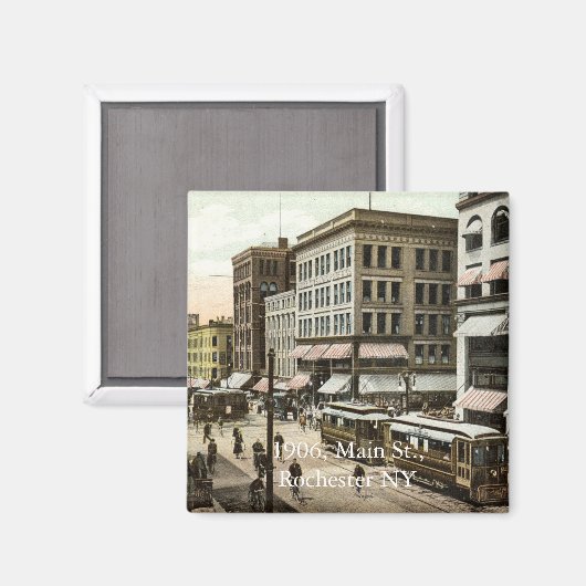 1906, Main St., Rochester NY マグネット (正面/裏面)