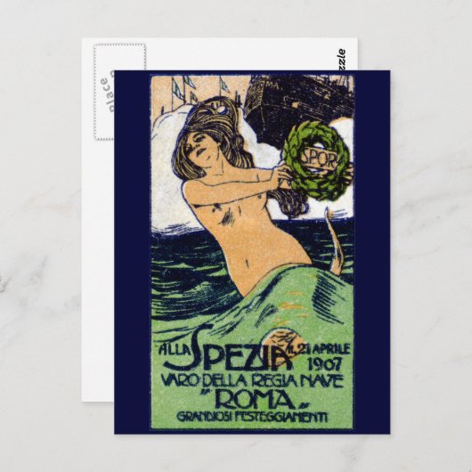 1907バトルシイタリアンップローマ ポストカード (正面/裏面)