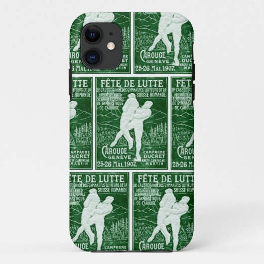 1907人のスイス人のレスリング Case-Mate iPhoneケース (裏面)
