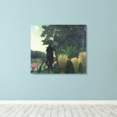 1907年のスネークシャルマー キャンバスプリント (インサイチュ (ウッドフロア))