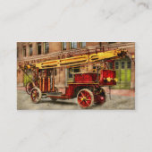 1907年の電動はしご消防車 - Fire Truck 名刺 (裏面)