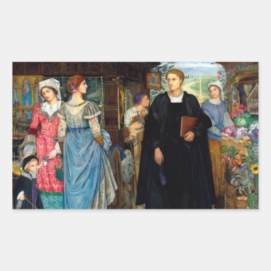 1907年ケイト・エリザベス・ブンセによる偶然の会合 長方形シール (正面)