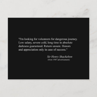 1907年シャックルトンNIMROD遠征のための広告 ポストカード
