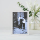 1907年ニューヨークのユダヤ教新年 ヴィンテージ写真 シーズンポストカード (スタンド正面)