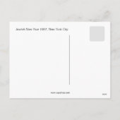 1907年ニューヨークのユダヤ教新年 ヴィンテージ写真 シーズンポストカード (裏面)