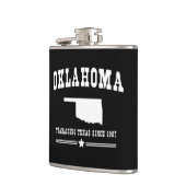 1907年以来のオクラホマTeabaggingテキサス州 フラスク (左)