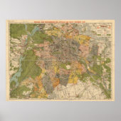 1907年 ベルリン交通地図 - ドイツ地図 ポスター (正面)