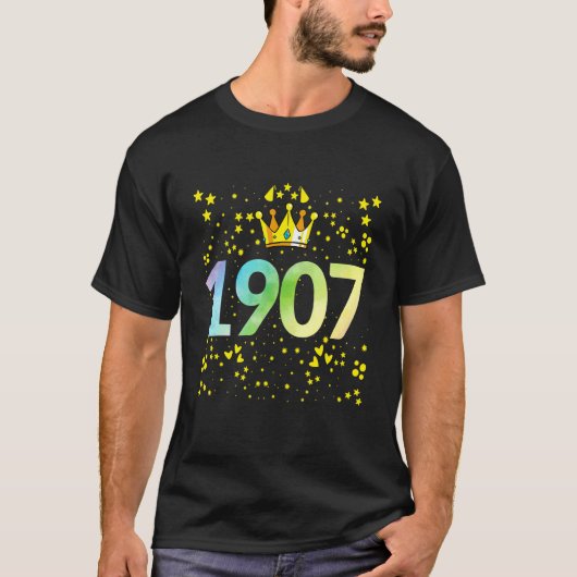 1907歳の誕生日 1907周年記念 Tシャツ (正面)