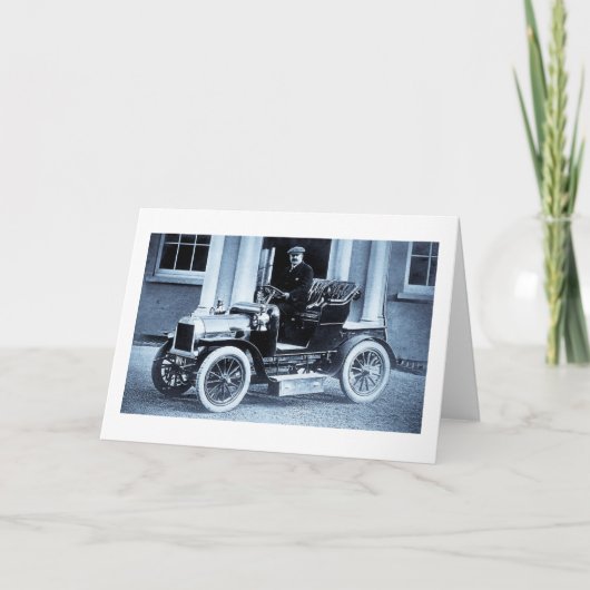 1907自動車ドライバーのモータリストヴィンテージ カード (正面)