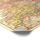 1907, Map, Bengal, Sikkim, India ポスター (角)
