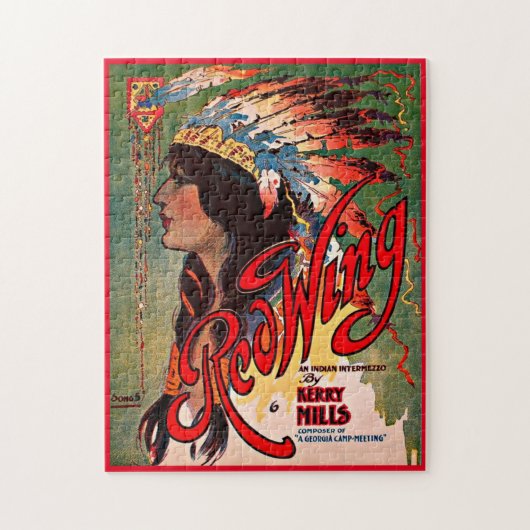 1907 Redwing sheet music coverプリント ジグソーパズル (縦)